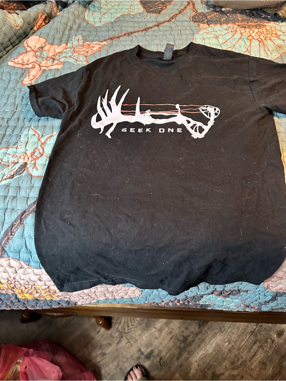 Kids' Black Short Sleeve Graphic Tee